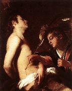 St Sebastian Healed by an Angel  ed BAGLIONE, Giovanni